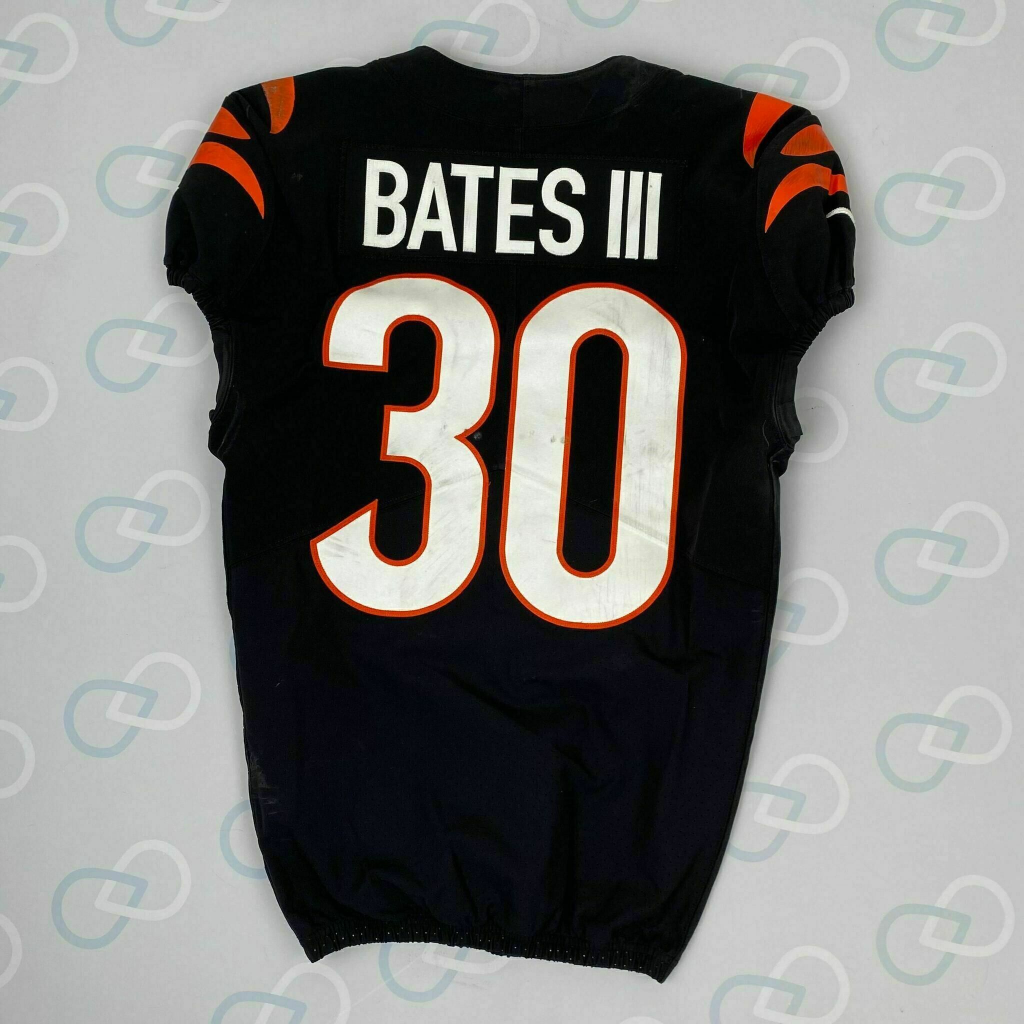 Jessie Bates III PLAYOFF GAME-WORN Jersey vs Ravens