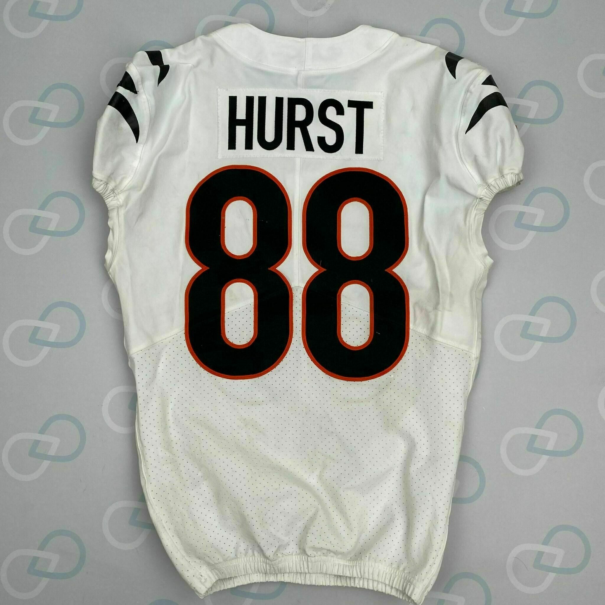 HURST PLAYOFF GAME-WORN Jersey vs Bills