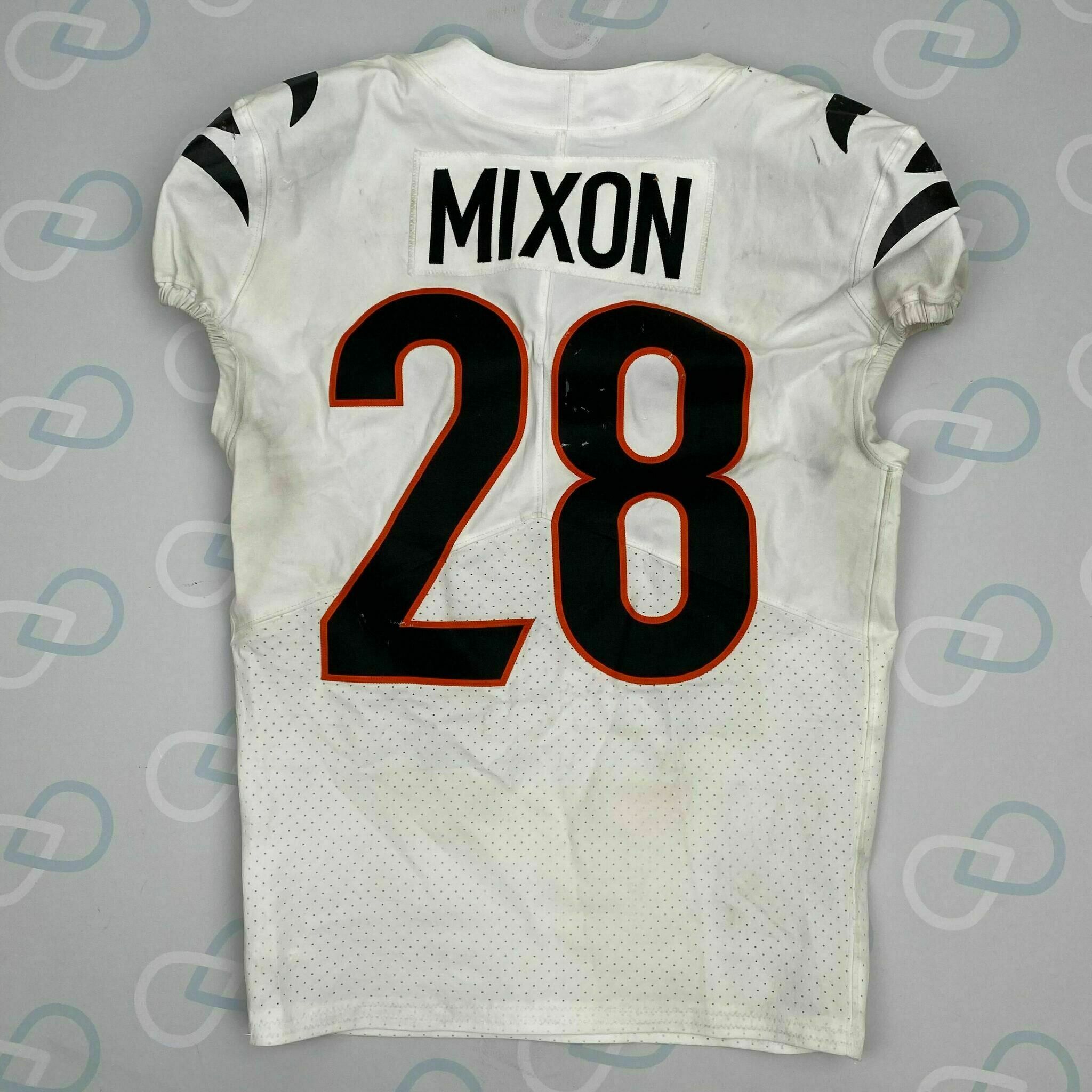 MIXON PLAYOFF GAME-WORN Jersey vs Bills