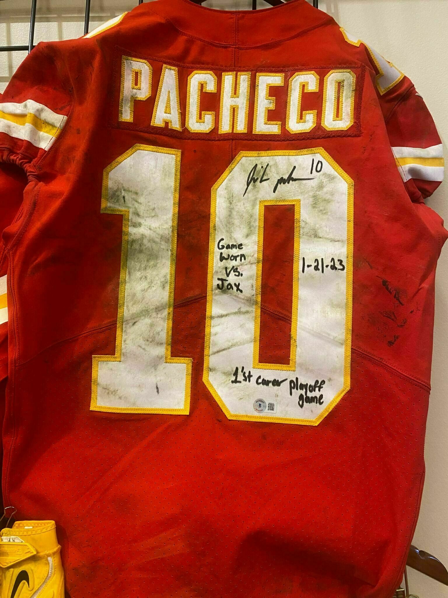 Pacheco Signed Game-Worn Jersey vs JAX