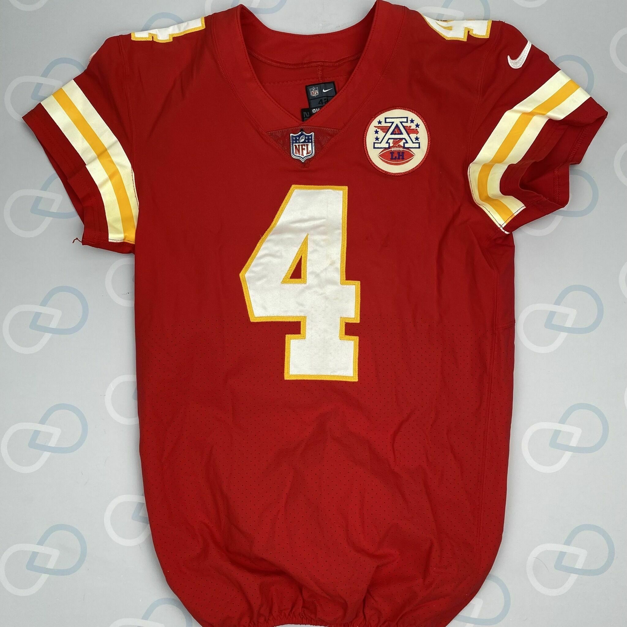 #4 HENNE Playoff Game-Worn Jersey vs JAX