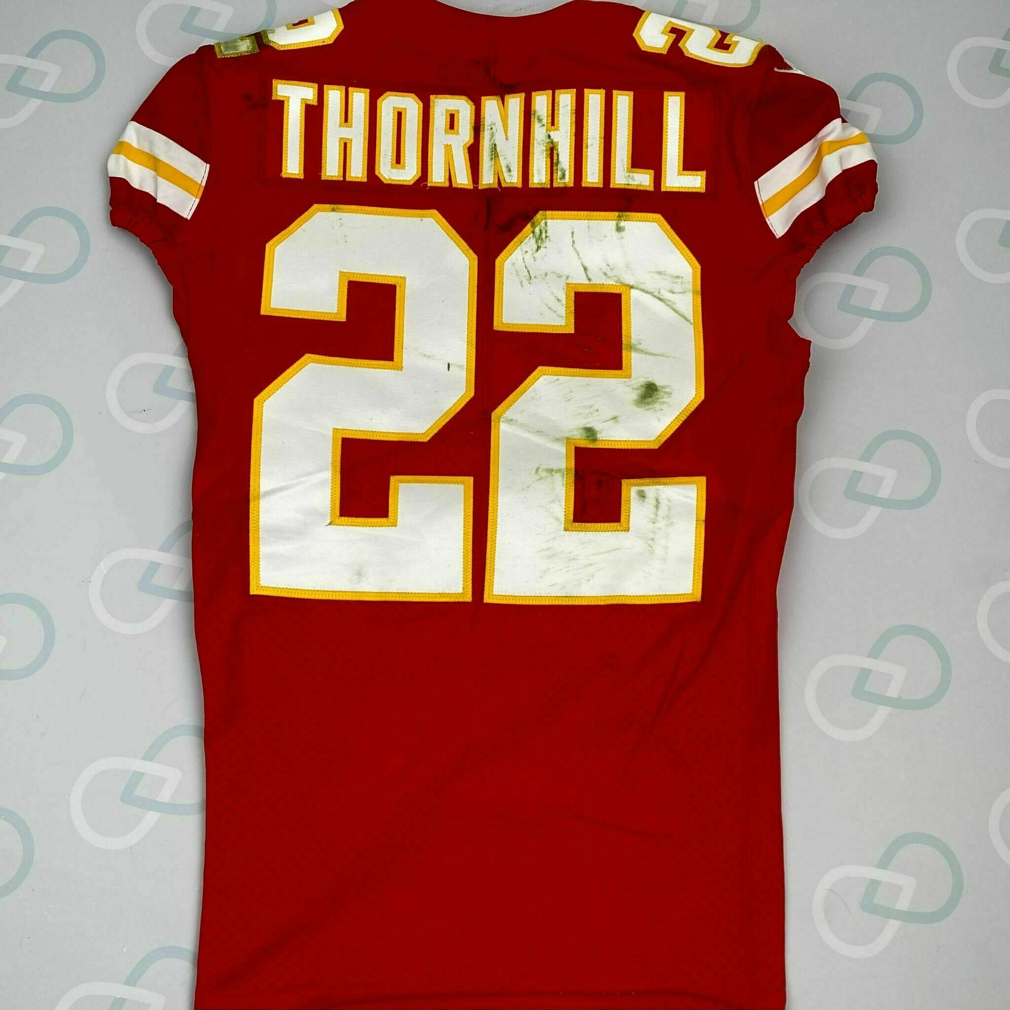 #22 THORNHILL AFC Championship Game-Worn Jersey vs Bengals