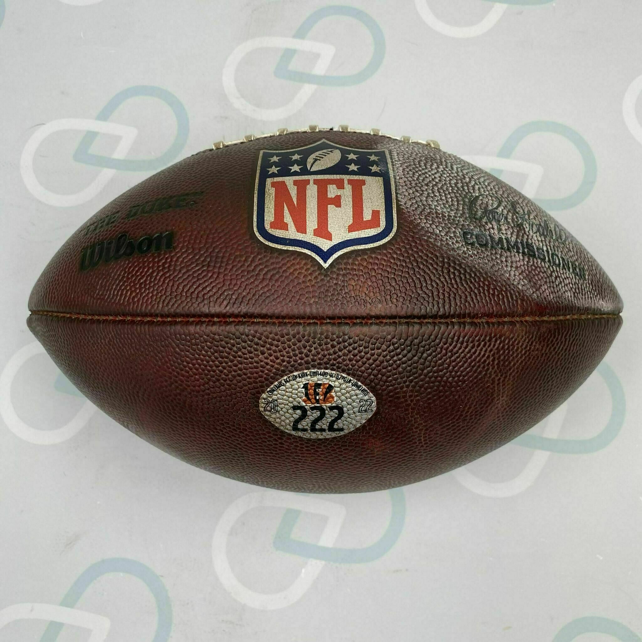 AFC Championship GAME-USED Ball #222 vs Chiefs