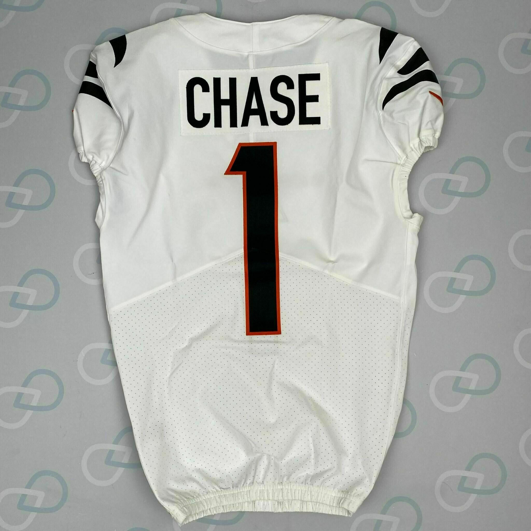 CHASE AFC Championship GAME-ISSUED Jersey vs Chiefs
