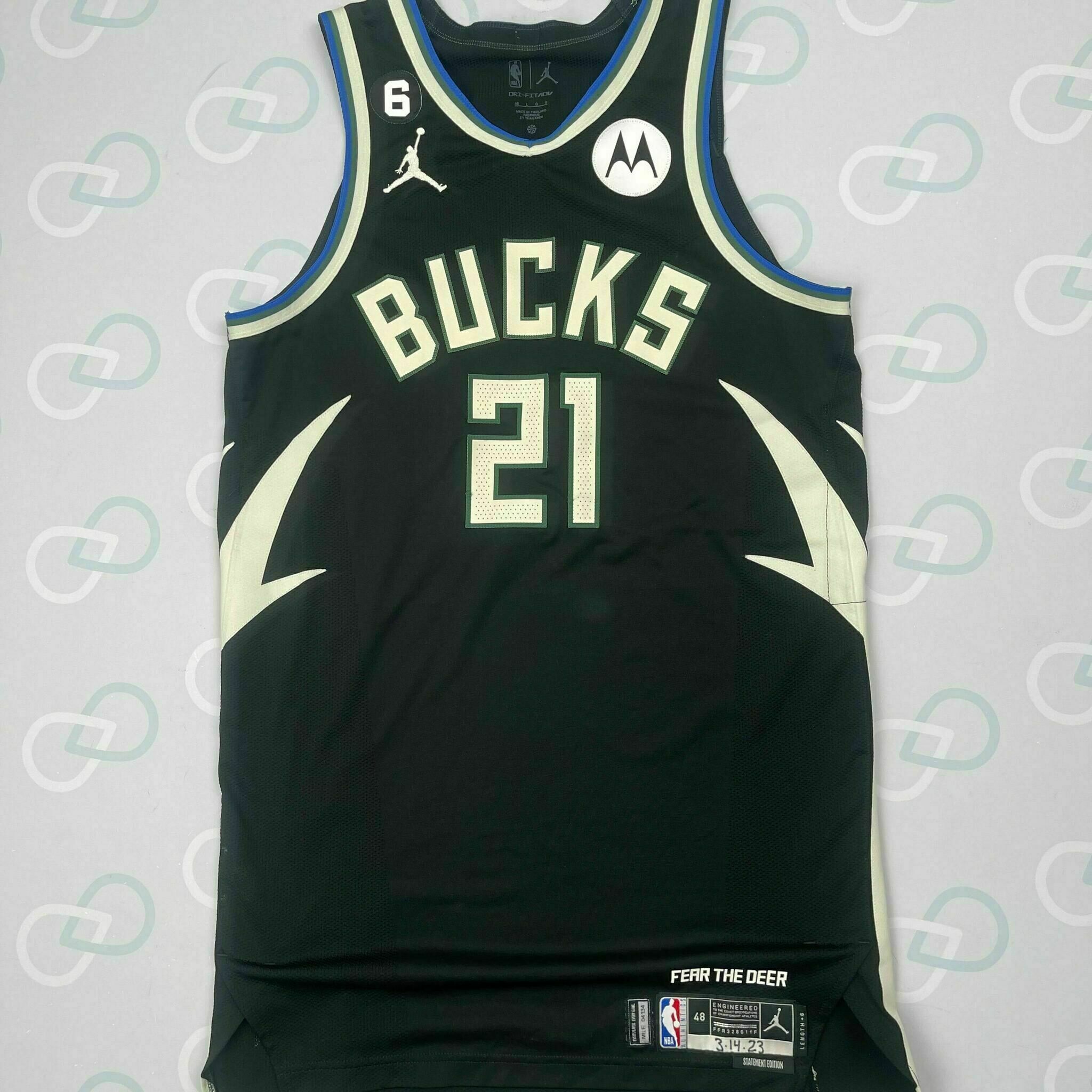JRUE HOLIDAY Game-Worn Jersey vs Suns 3/14/23