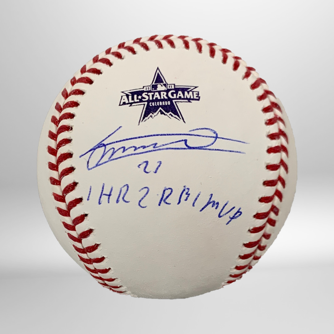 Vlad Jr Signed ASG Ball W/ Stats