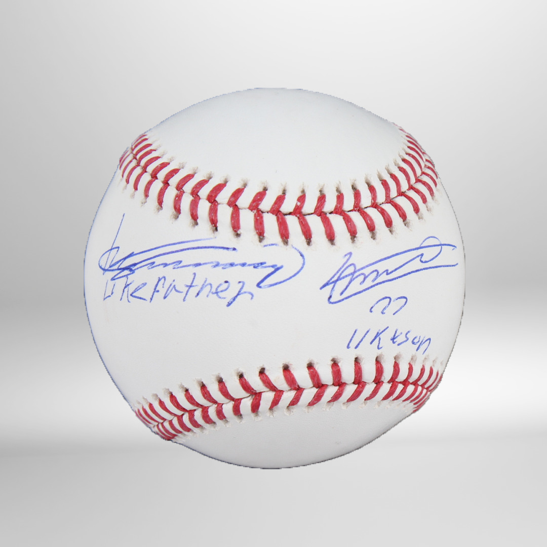 Vlad Jr/Sr Signed Ball W/ Inscrip