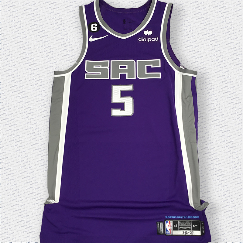 #5 FOX Game Worn Jersey from 3/16/23, purple