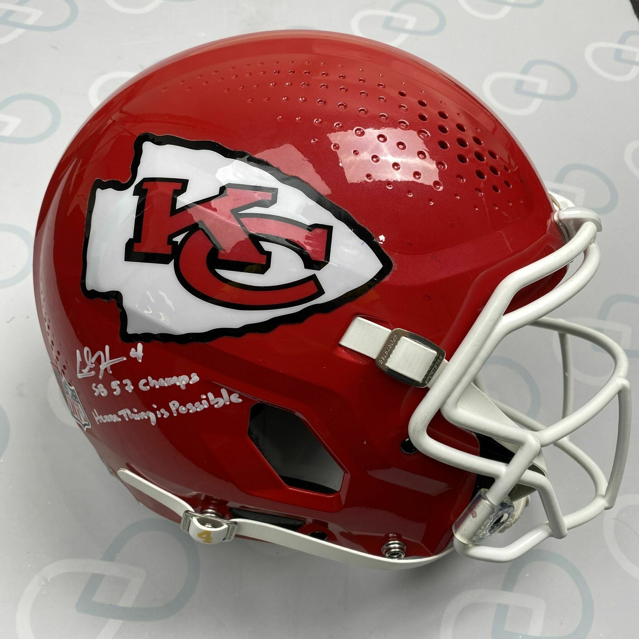 #4 HENNE Season-Used Helmet