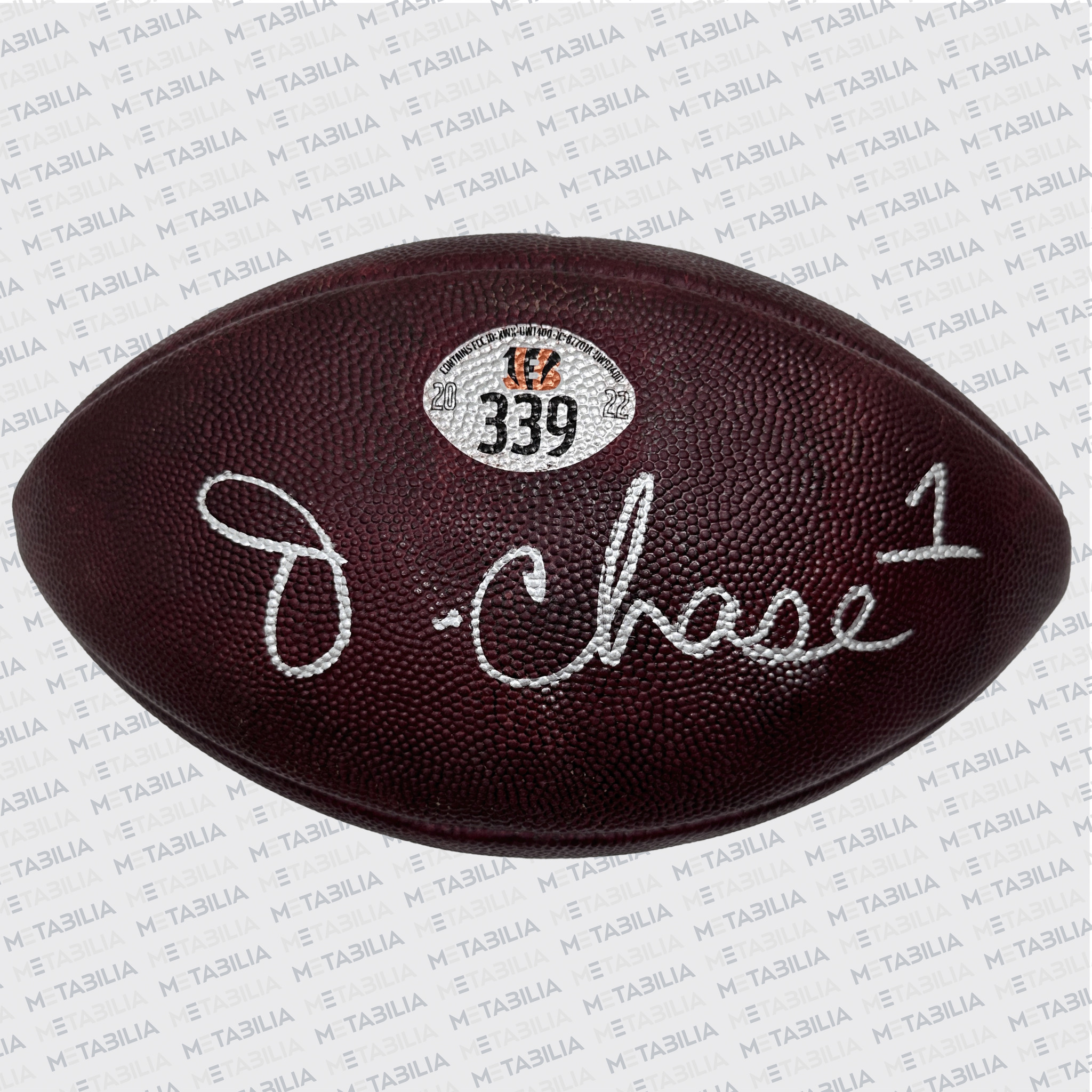 CHASE signed Game-Used Ball #339 vs Jets