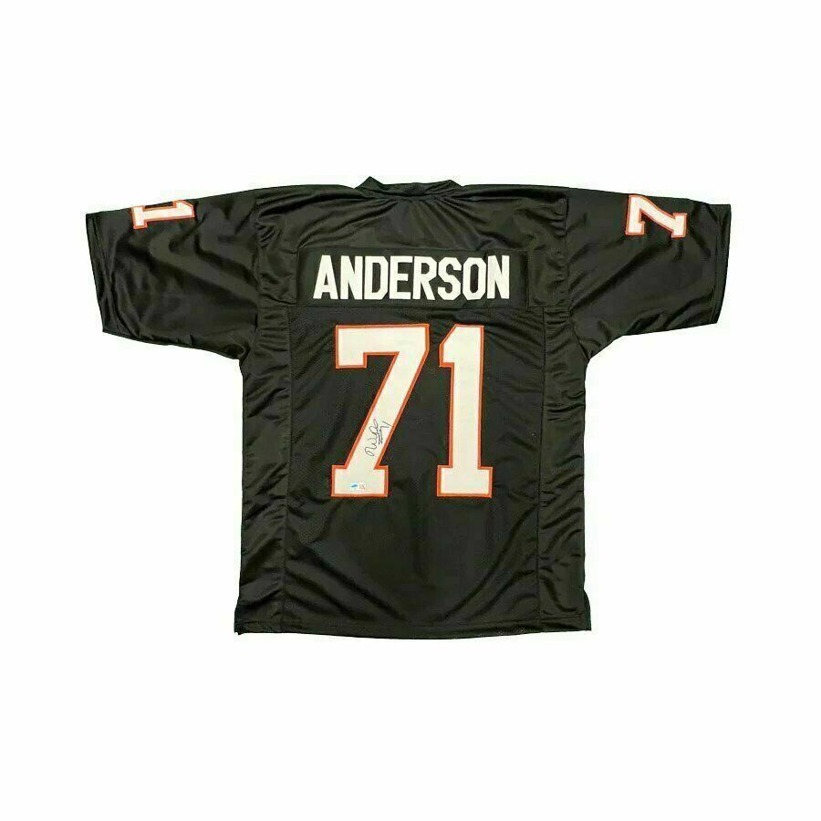 Willie Anderson Signed Black Custom Jersey