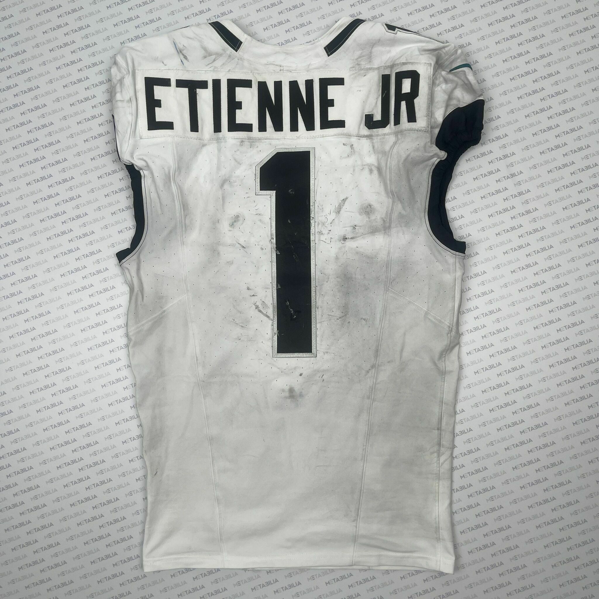 #1 ETIENNE Jr Game-Worn Jersey vs Colts