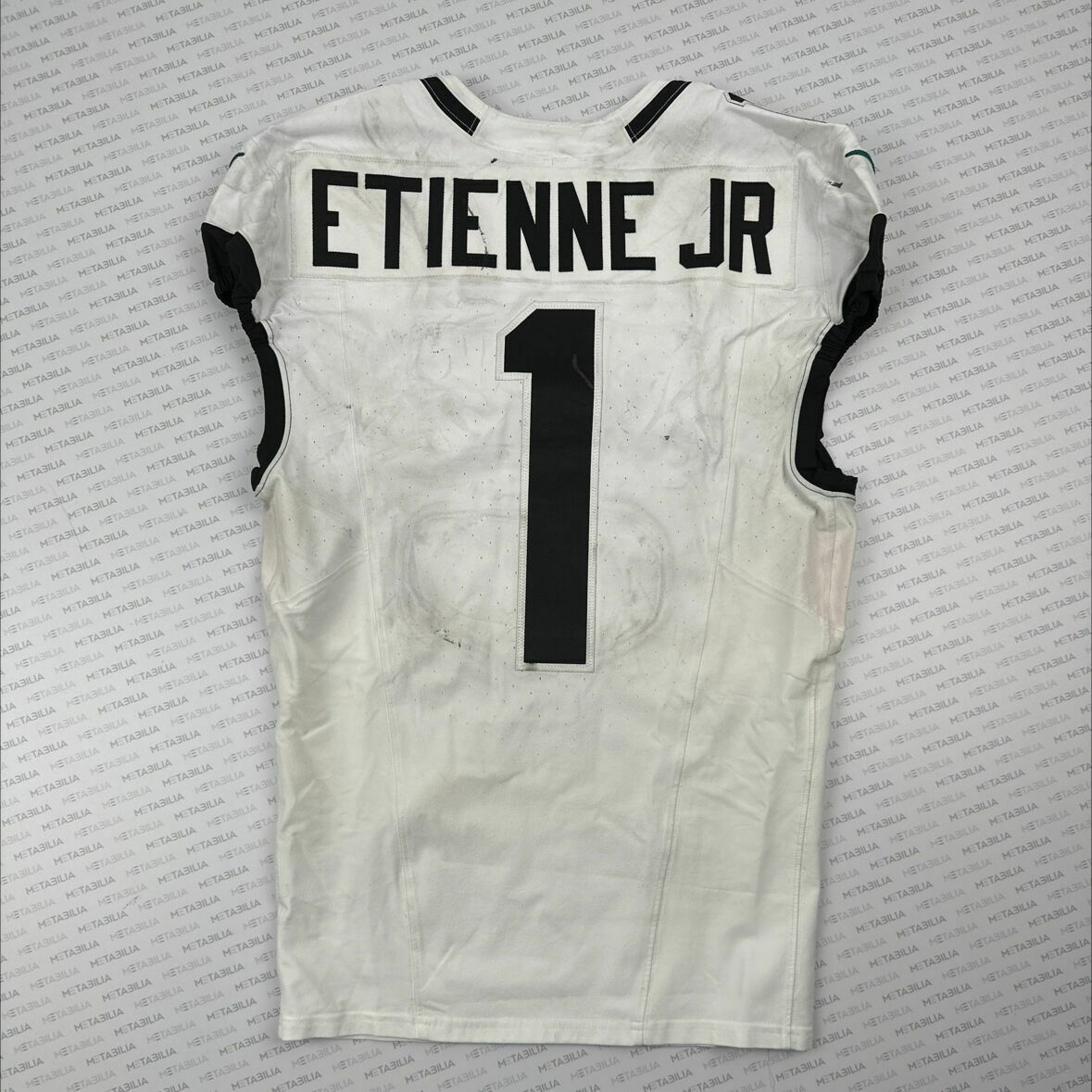 #1 ETIENNE Jr Game-Worn Jersey vs Bills in UK