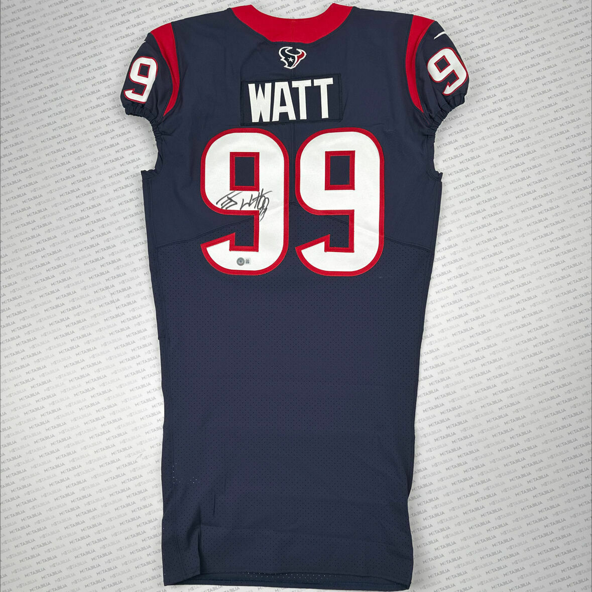 Watt Signed Team-Issued On-Field Blue