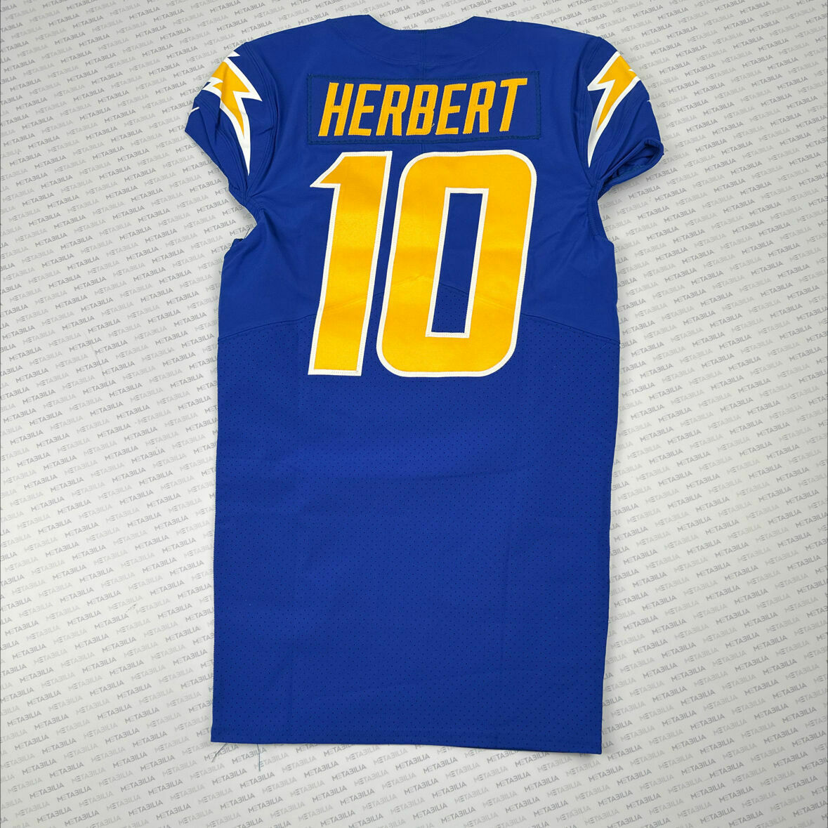 #10 Justin Herbert Royal Blue Team Issued Jersey