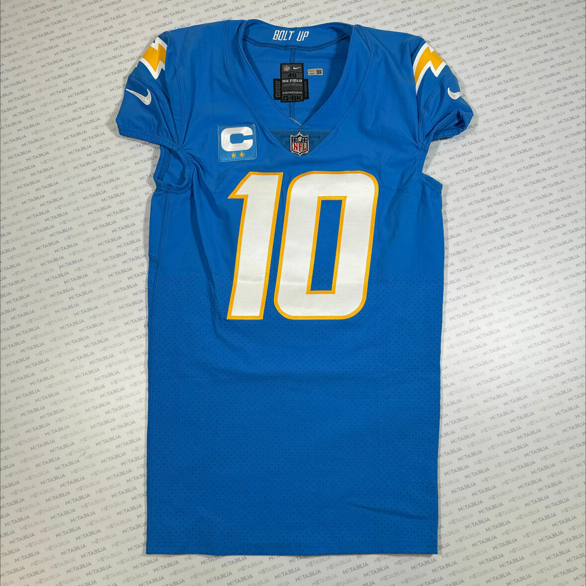 #10 Justin Herbert Powder Blue Team Issued Jersey