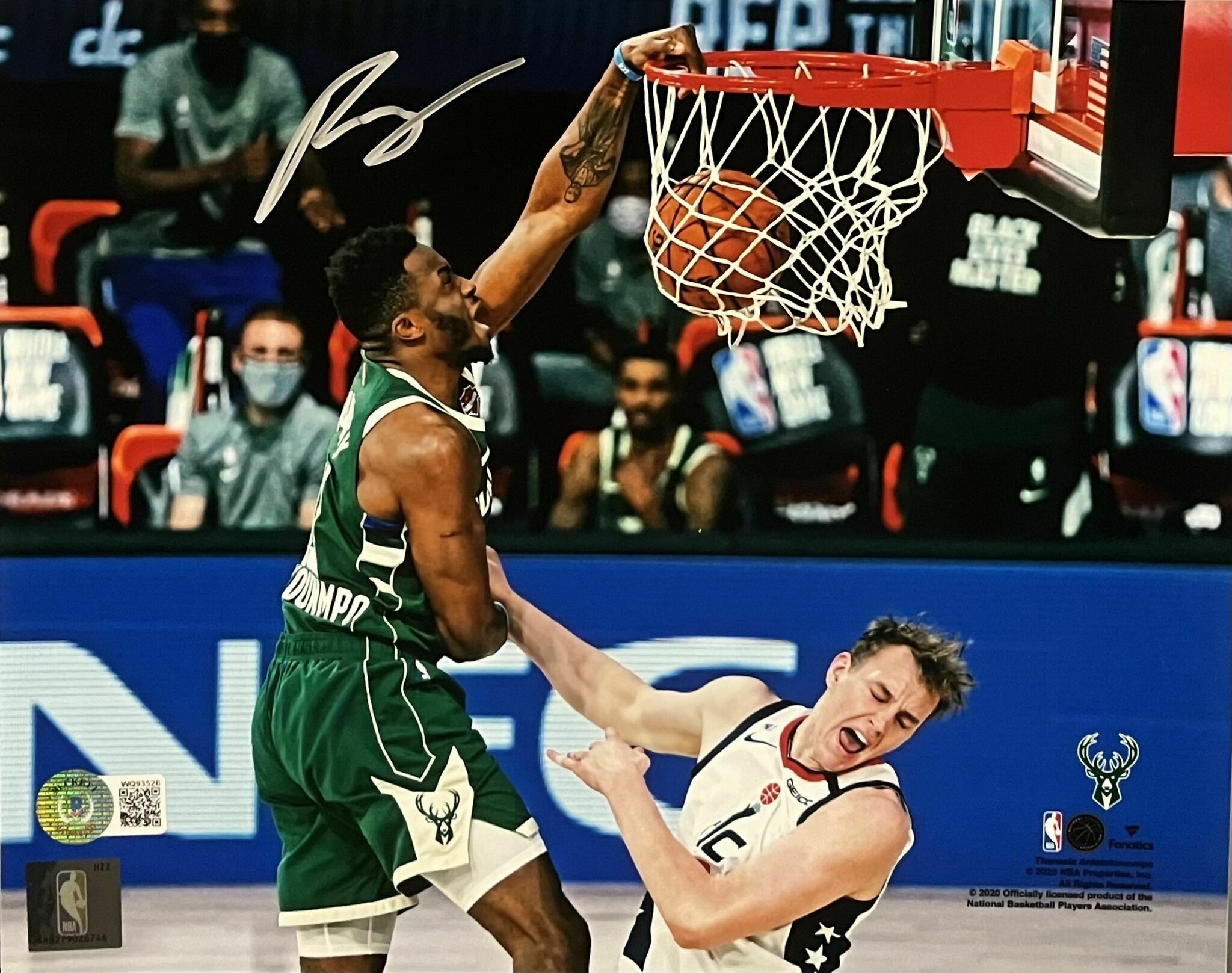 Thanasis Signed 8x10 Dunk