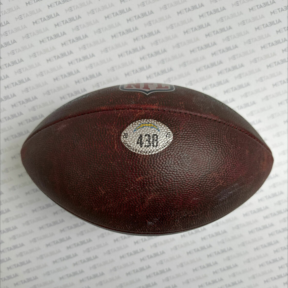 Chargers Game-Used Ball #438 vs Packers