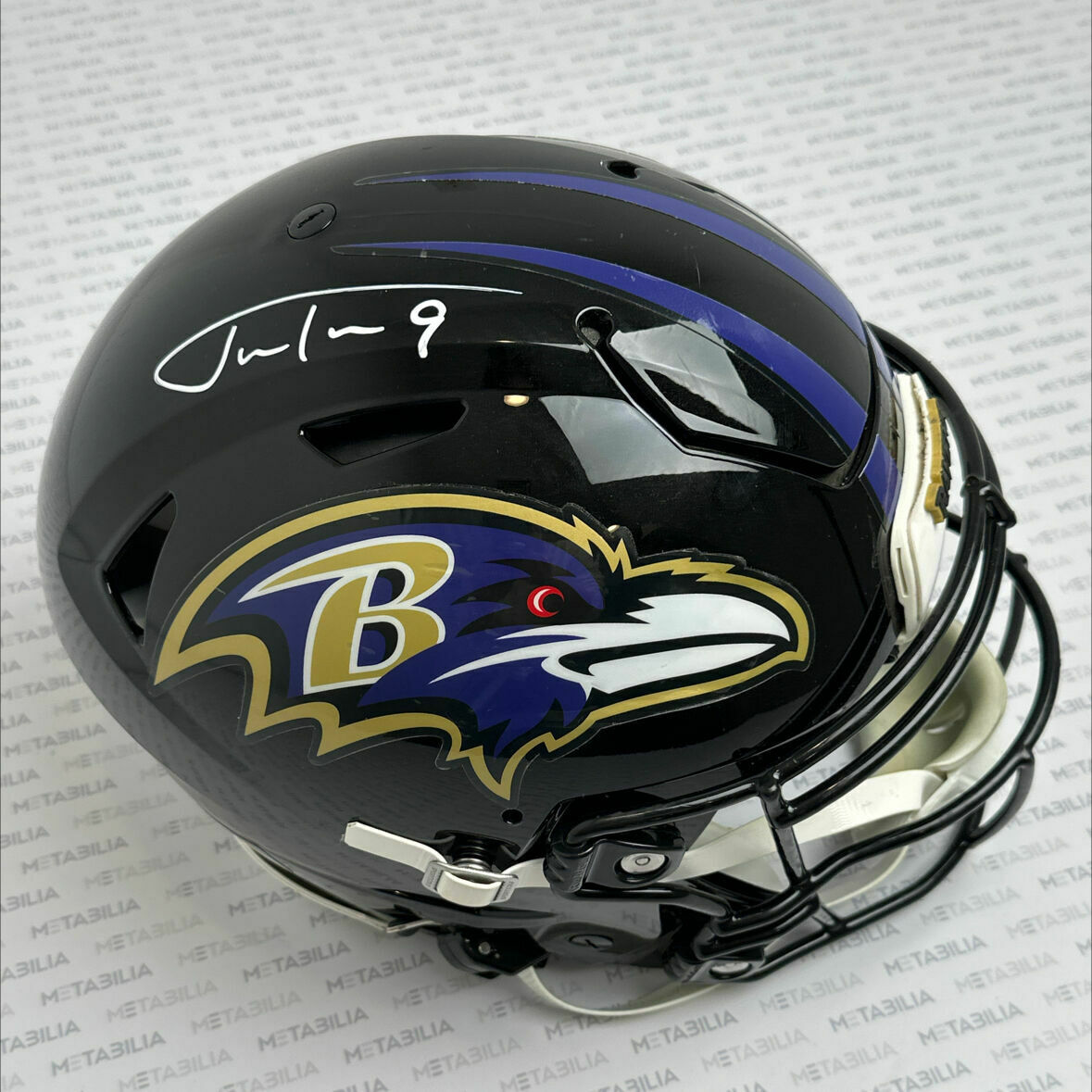 Tucker Signed Ravens Game-Used Helmet