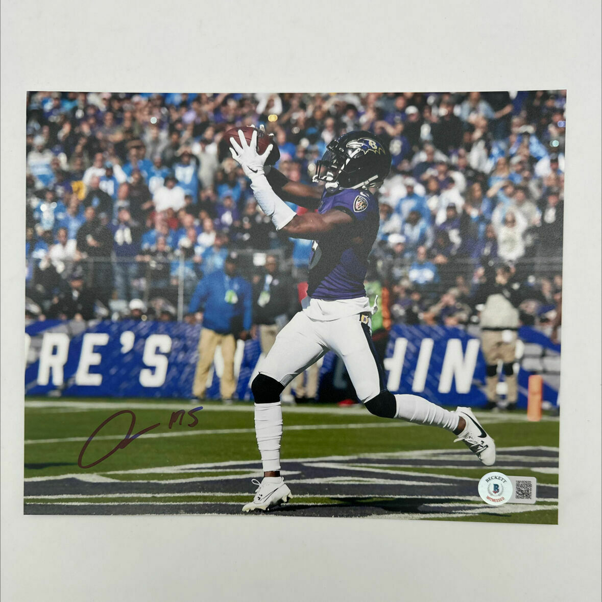 Agholor Signed 8x10 Catch