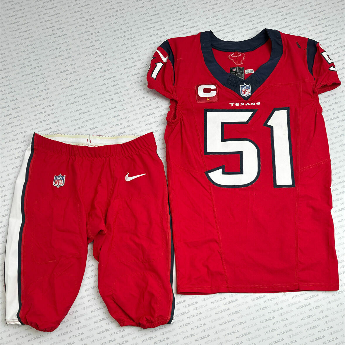 #51 Anderson Jr. ROOKIE SEASON Game-Worn Jersey & Pants Set vs Jaguars
