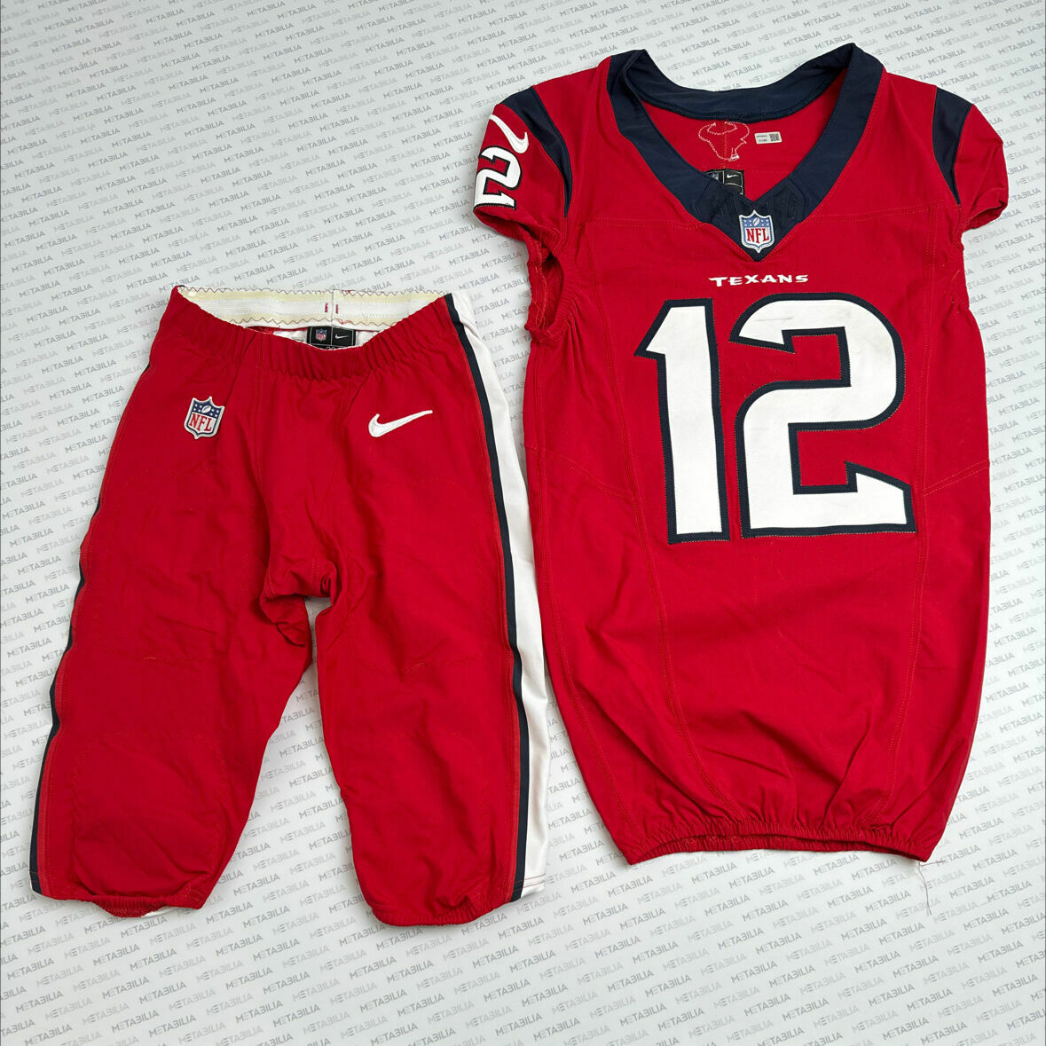 #12 Nico Collins Game-Worn Jersey & Pants Set vs Jaguars