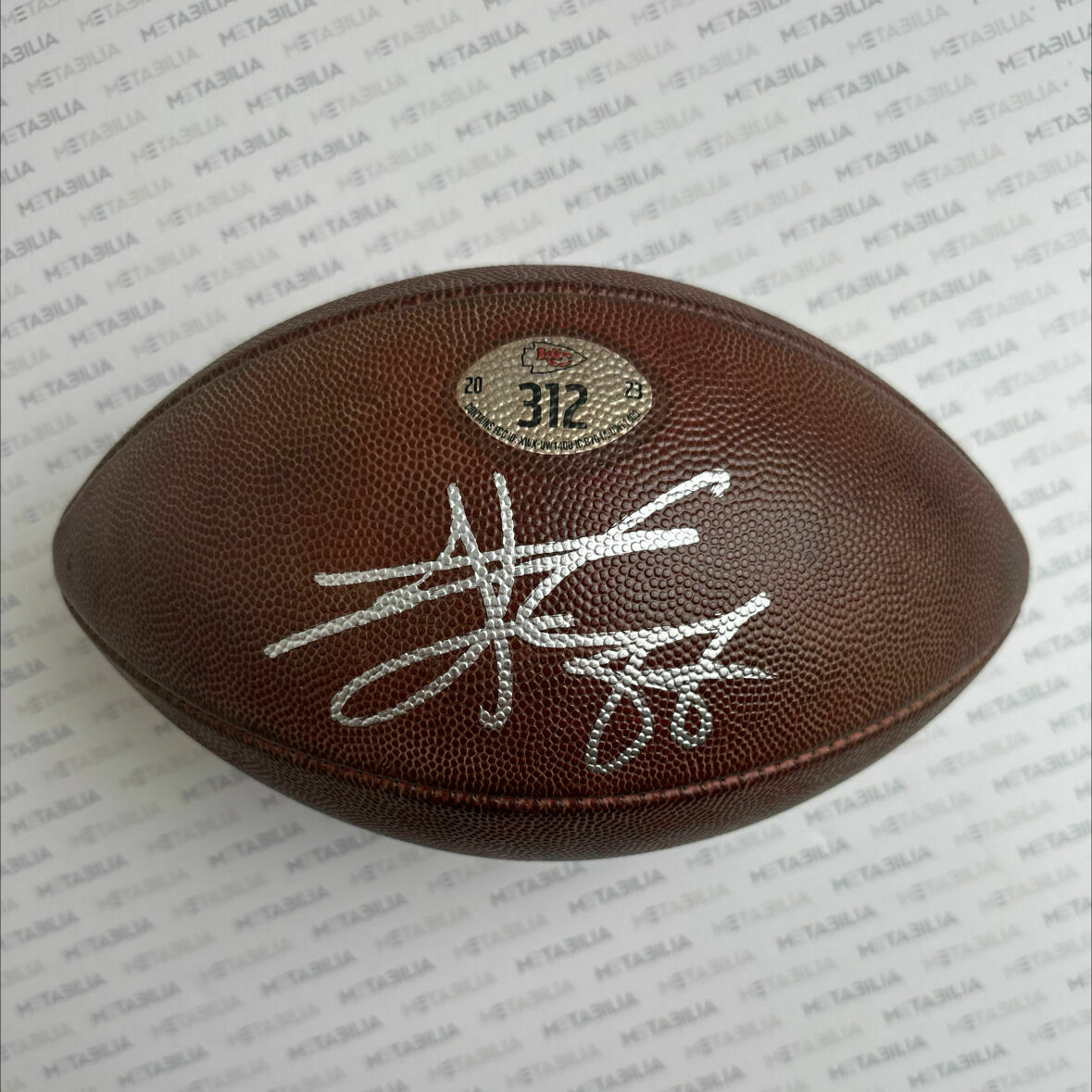 Travis Kelce Signed Chiefs Game-Used Ball #312 vs MIN