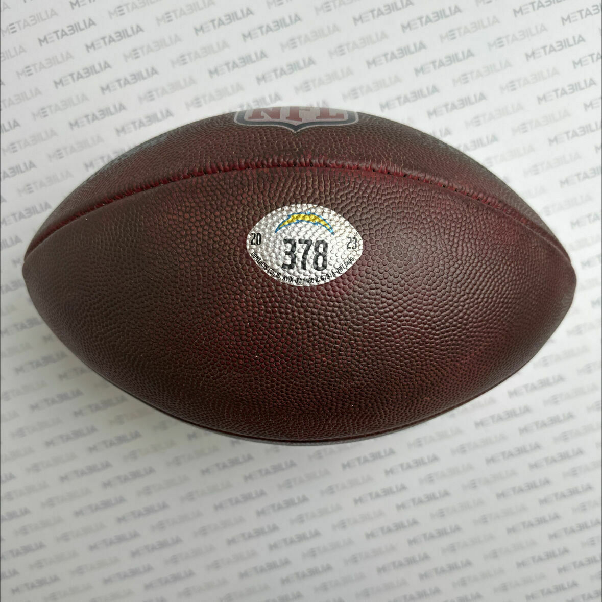 Chargers Game-Used Ball #378 vs Bills