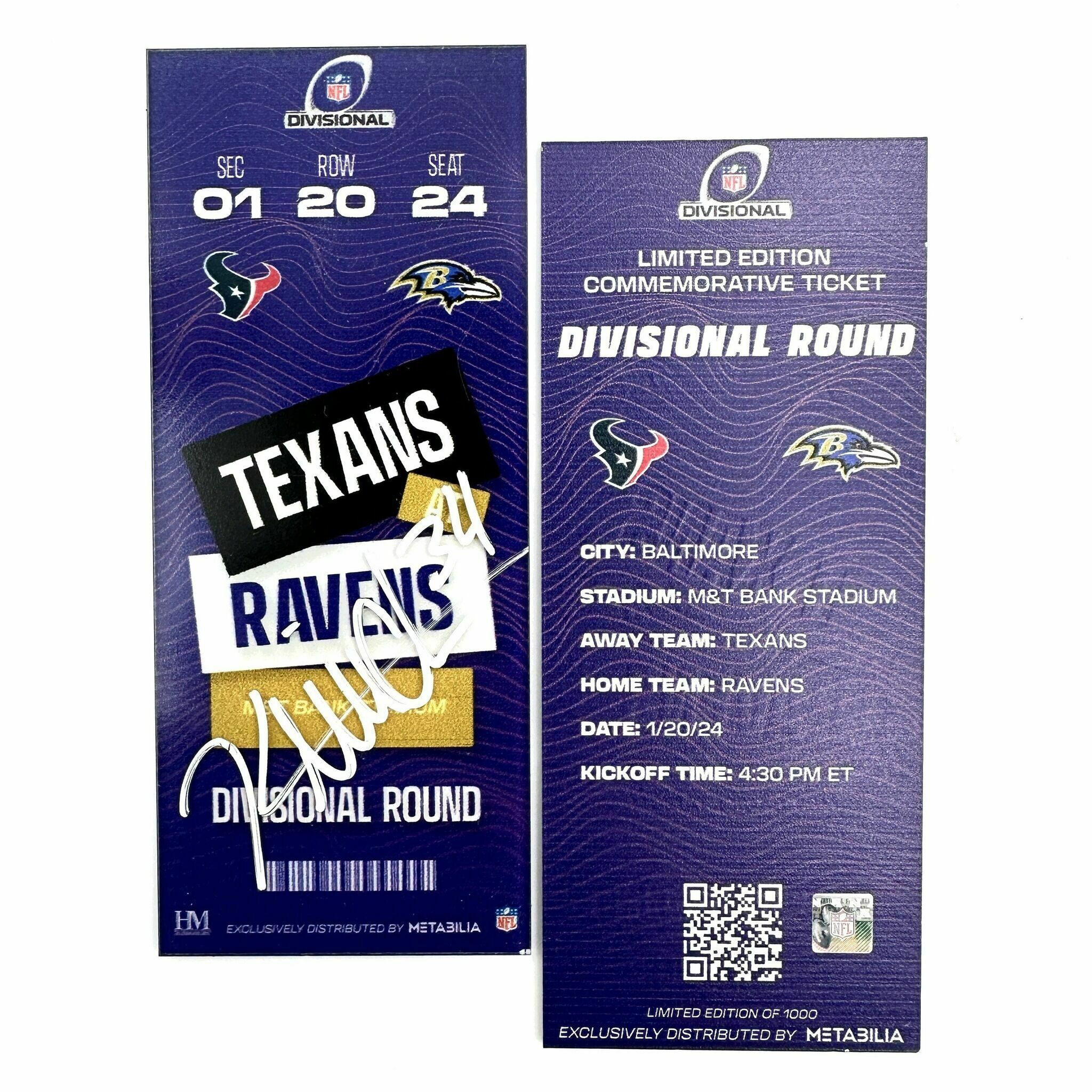 Mitchell Signed Limited Edition Commemorative Ticket