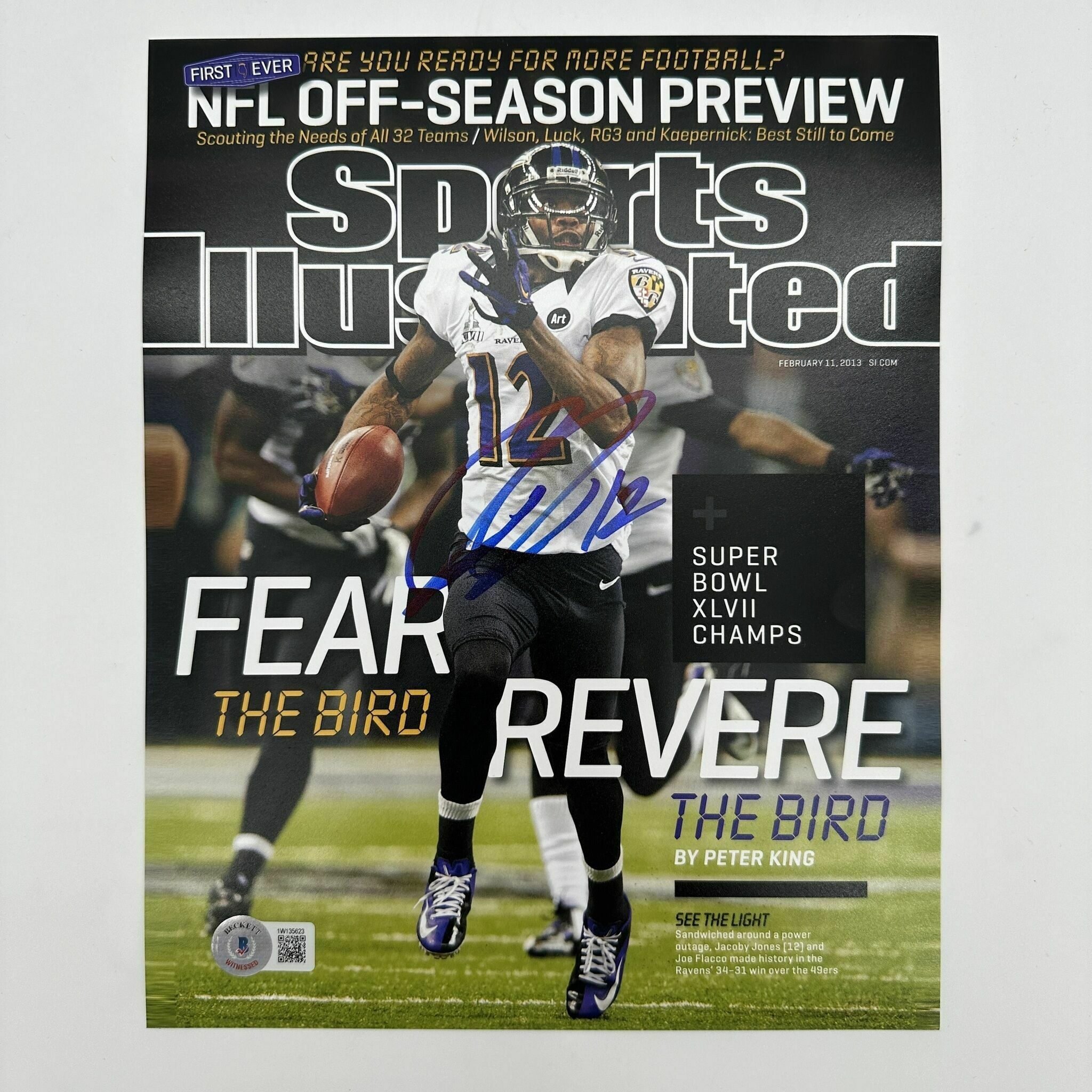 Jones Signed 8x10 Sports Illustrated Cover