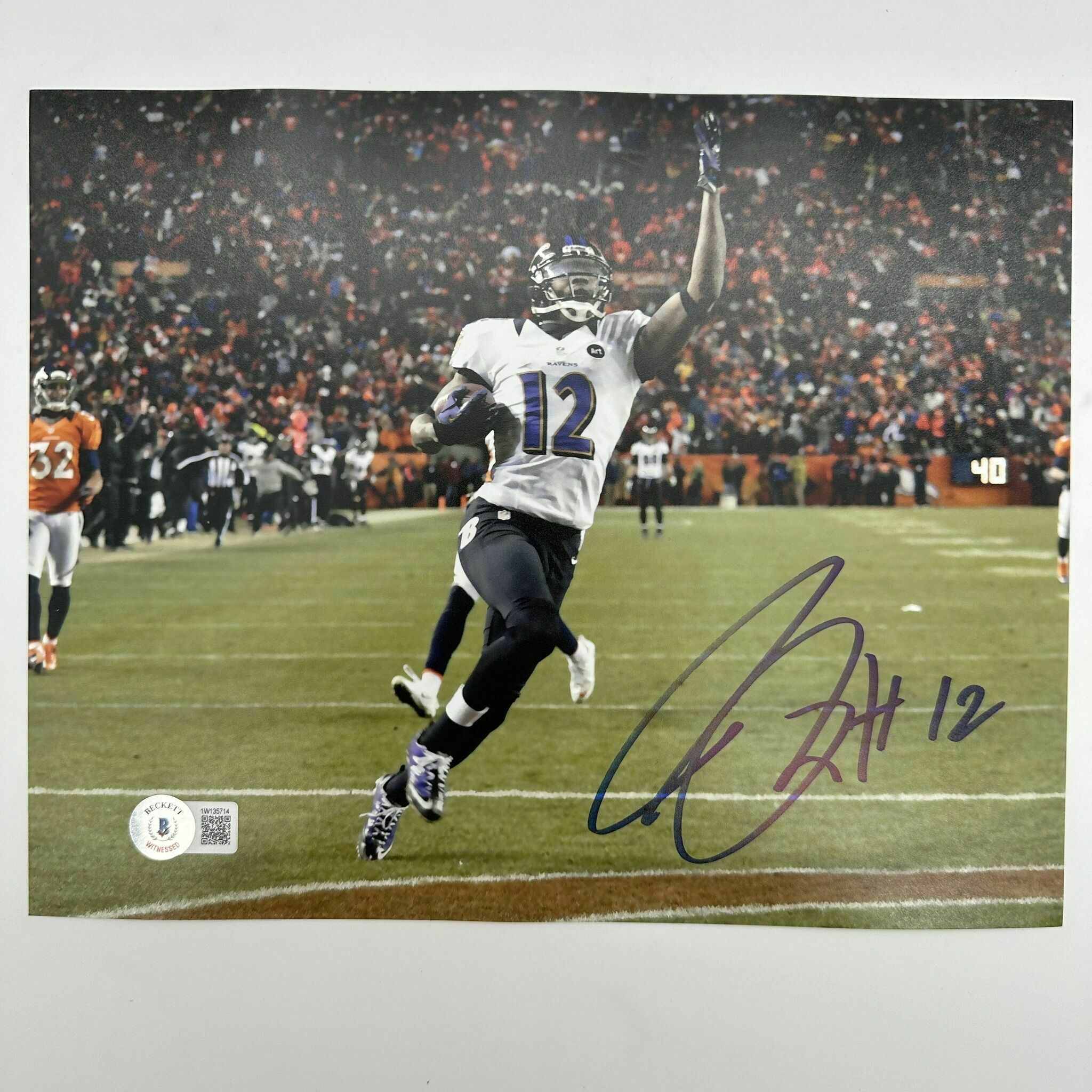 Jones Signed 8x10 Touchdown