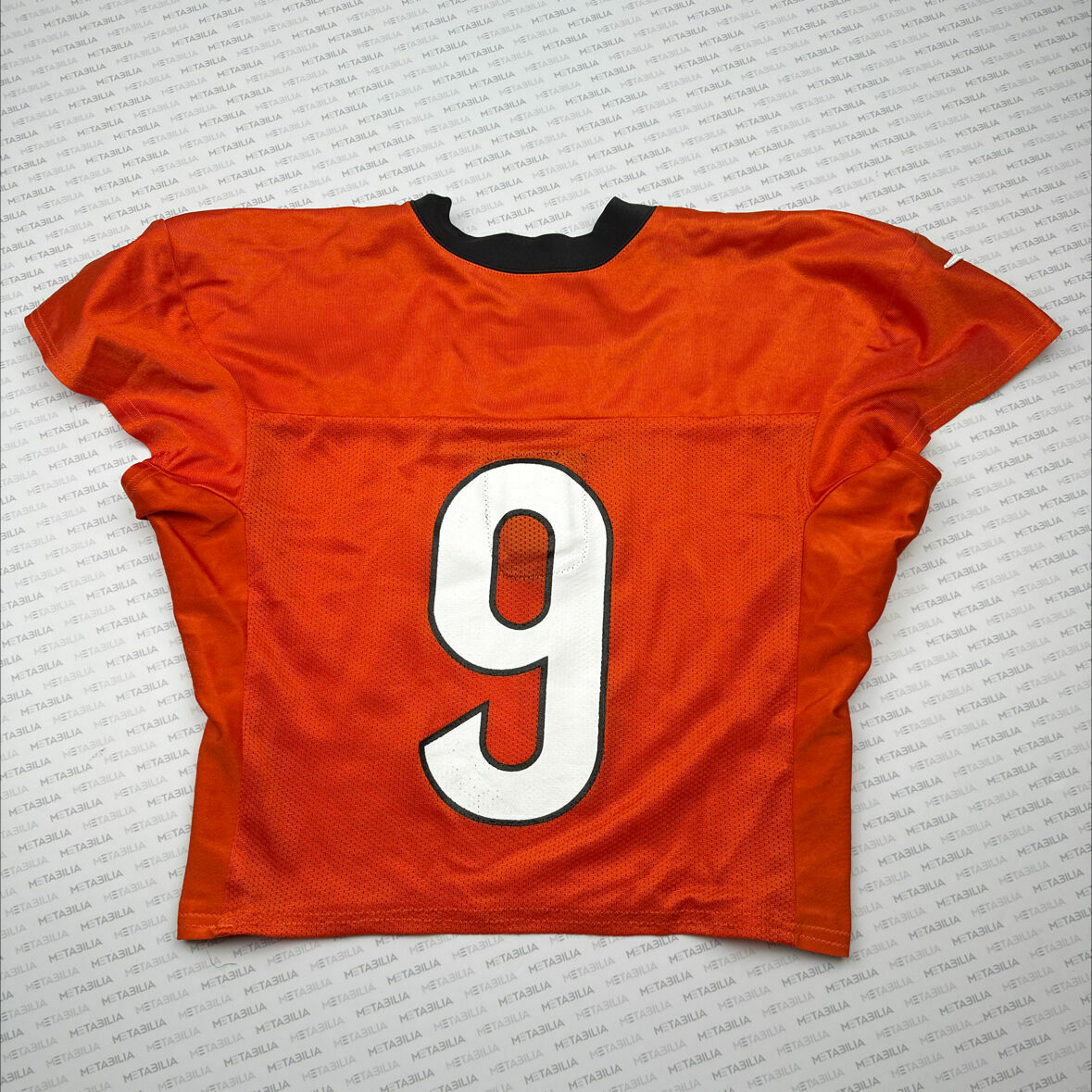 #9 Joe Burrow Orange QB Practice-Worn Jersey From 2023-2024 Season