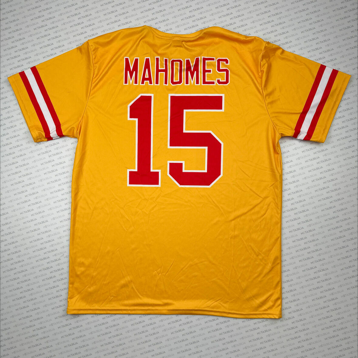 #15 Patrick Mahomes Player-Worn Walk-Thru QB Jersey from Germany