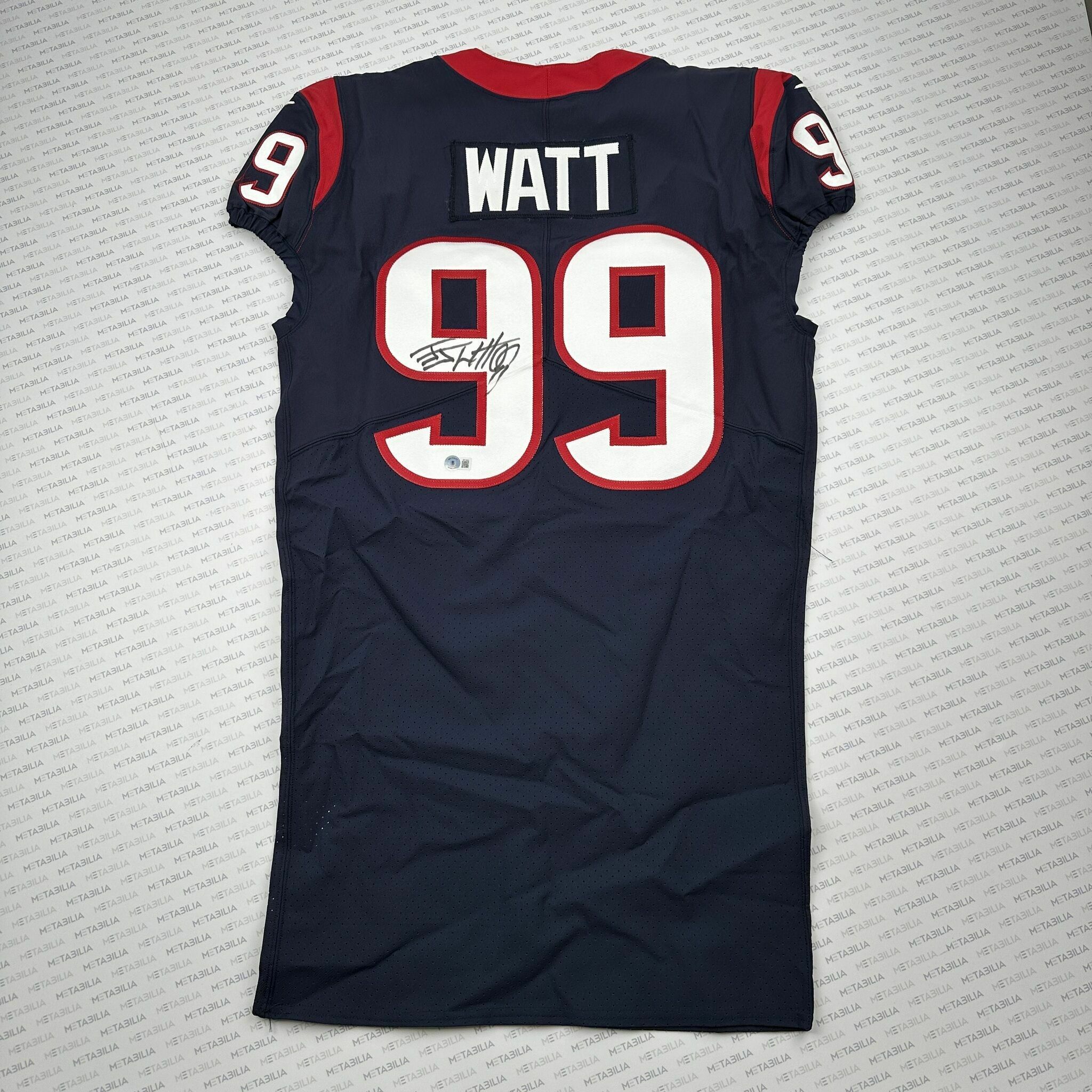Watt Signed Team-Issued On-Field Blue