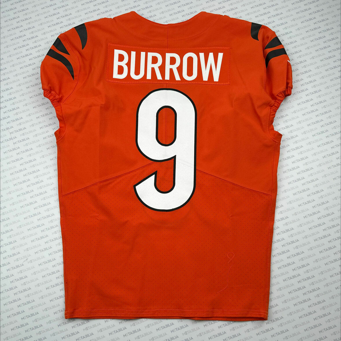 #9 Joe Burrow Orange Game-Issued Jersey From 2022-2023 Season