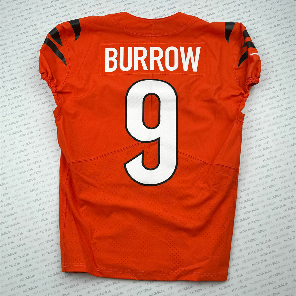 #9 Joe Burrow Orange Game-Issued Jersey From 2022-2023 Season
