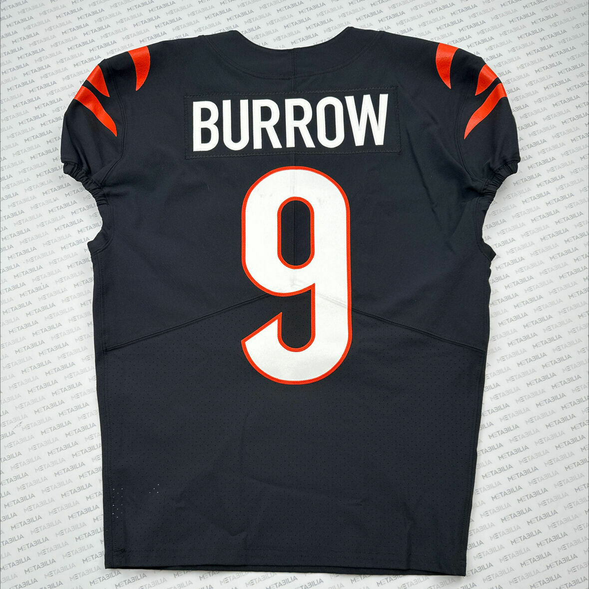 #9 Joe Burrow Black Game-Issued Jersey From 2023-2024 Season