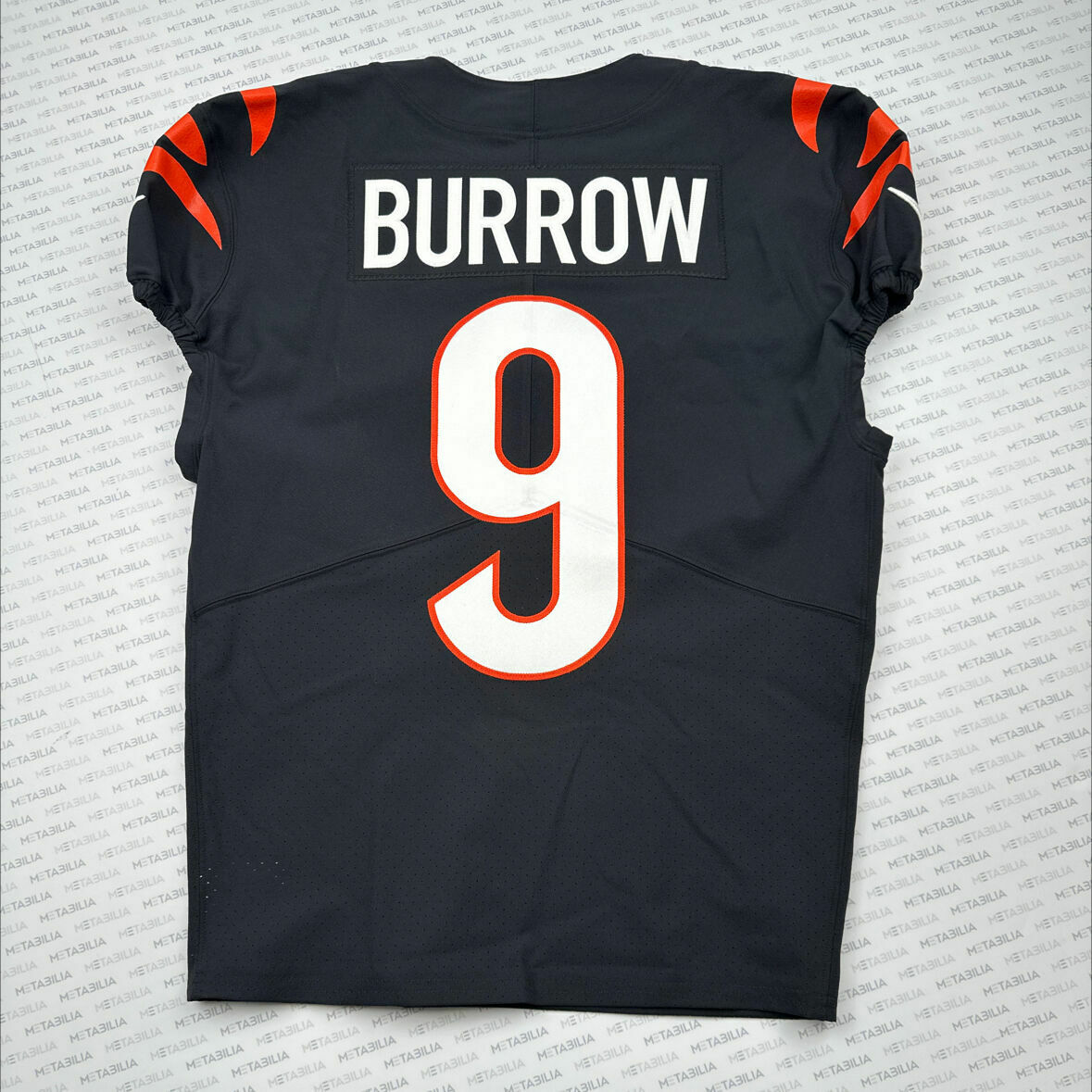 #9 Joe Burrow Black Game-Issued Jersey From 2023-2024 Season