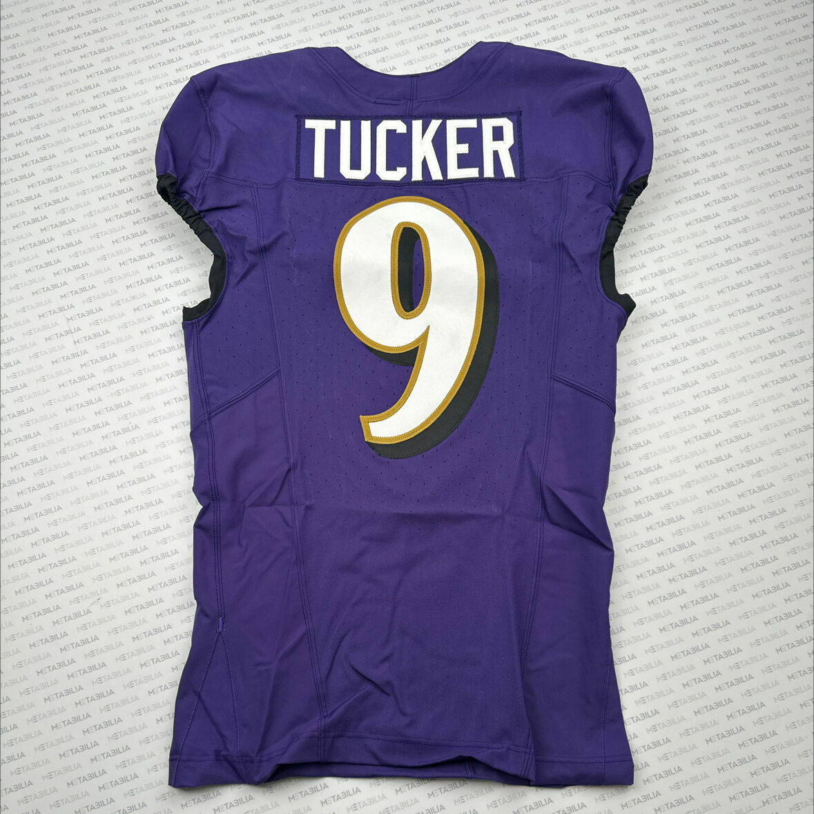 #9 Justin Tucker Divisional Round Game-Worn Jersey vs Texans