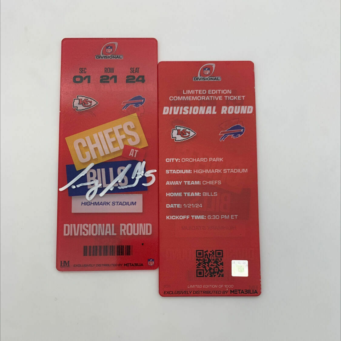 Townsend Signed Divisional Commemorative Ticket