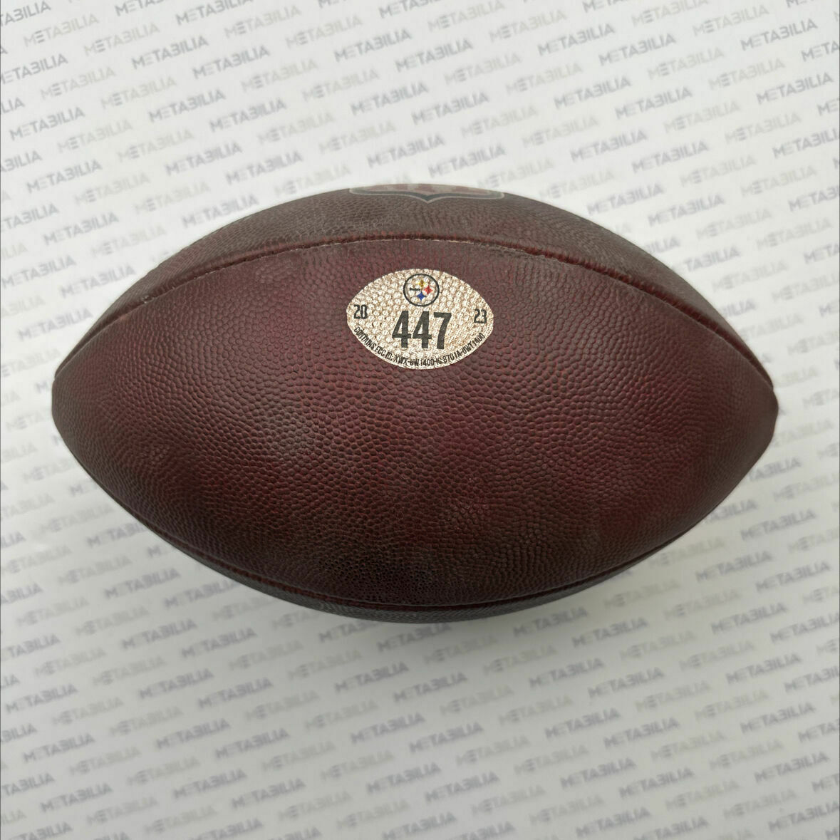 Steelers Game-Used Ball #447 vs Browns