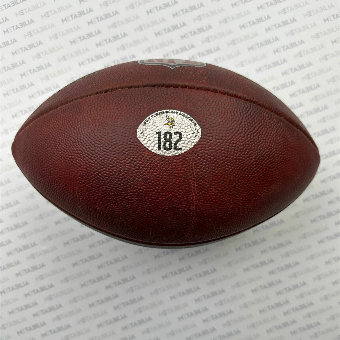 Vikings Game-Used Ball #182 From 2022-2023 Season