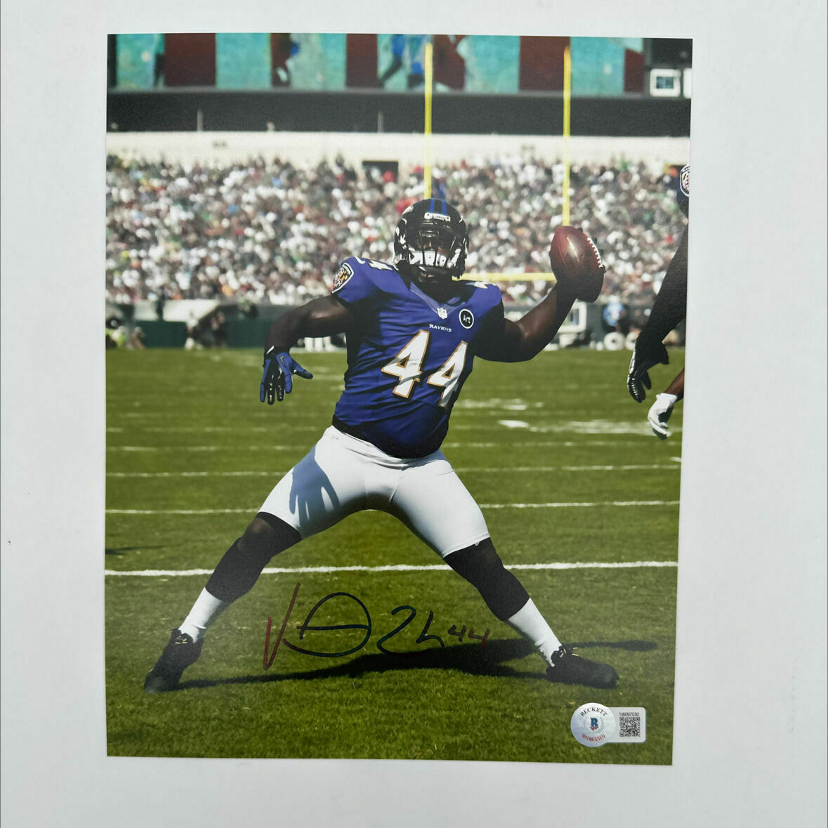 Vonta Leach Signed 8x10 Spike