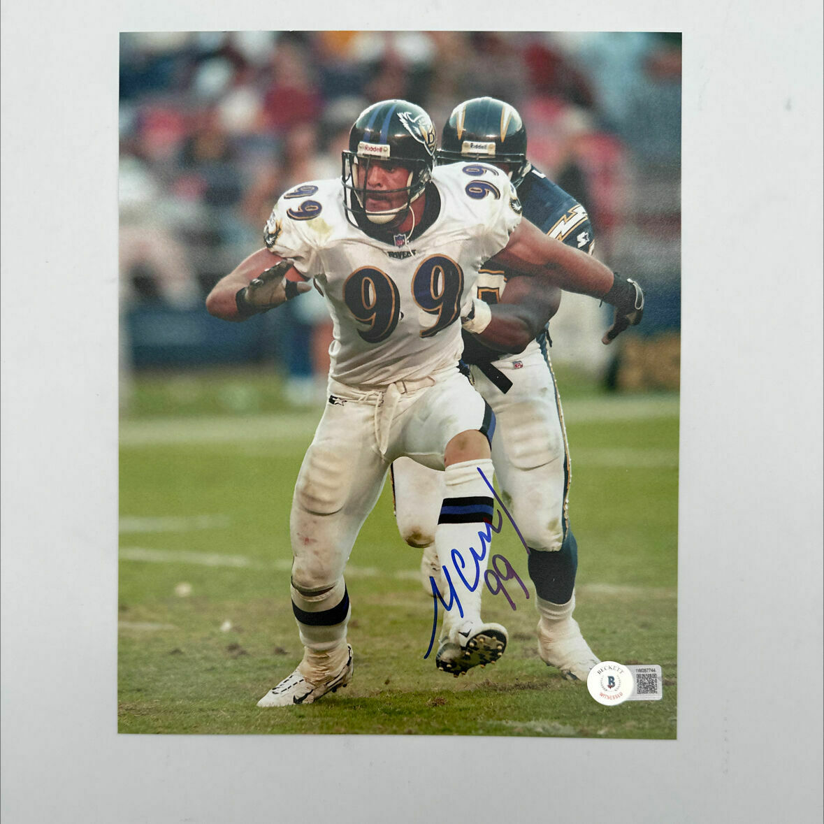 Micheal McCrary Signed 8x10 Running