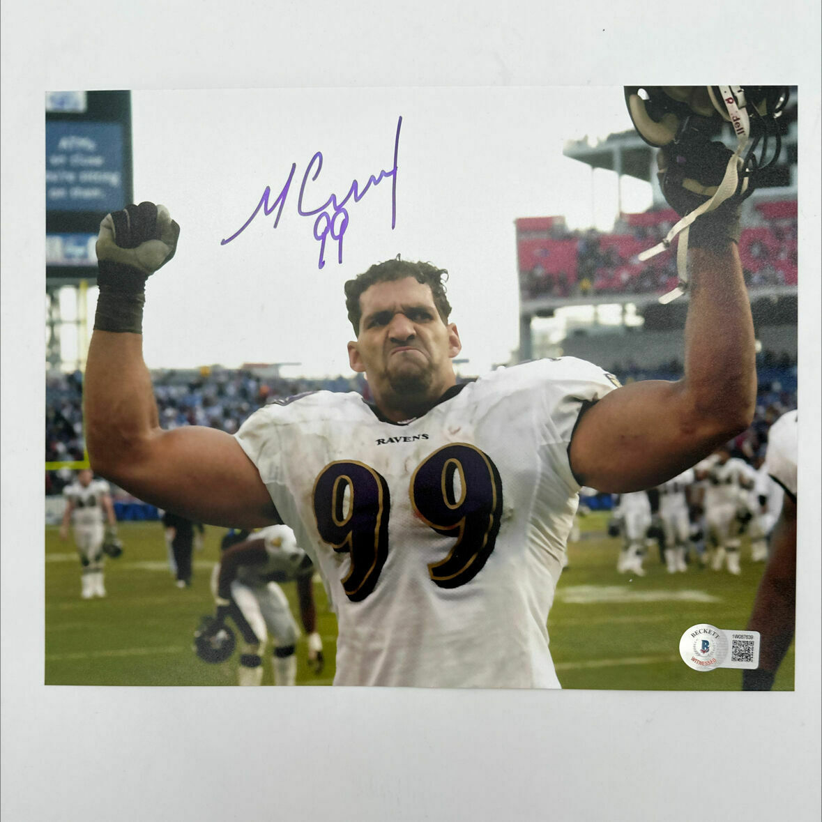 Micheal McCrary Signed 8x10 Arms Up