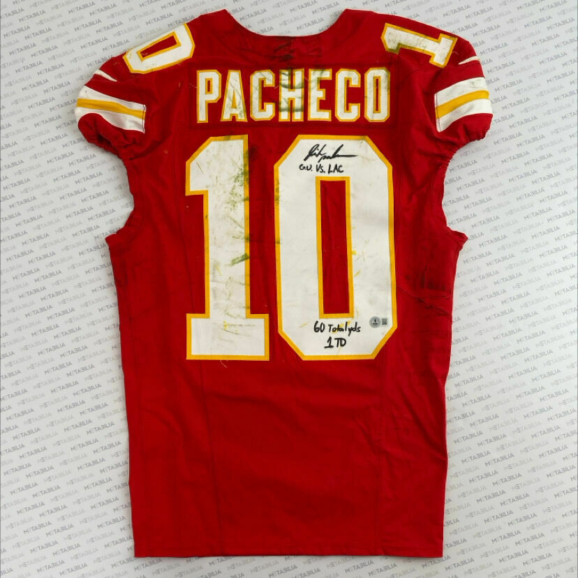 PHOTOMATCHED: #10 Pacheco Signed & Inscribed Game-Worn Jersey vs LAC