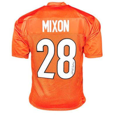 Mixon Signed Orange Custom Jersey