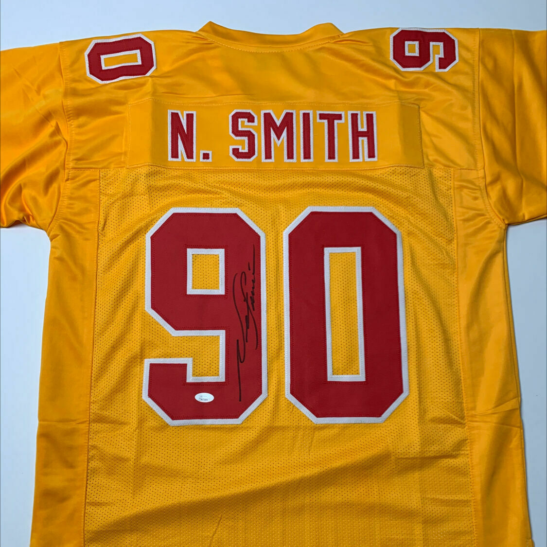 Neil Smith Signed Yellow Custom Jersey