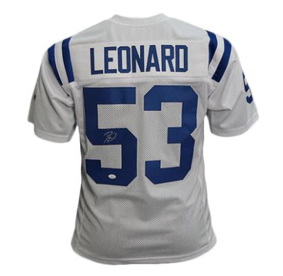 Leonard Signed White Custom Jersey
