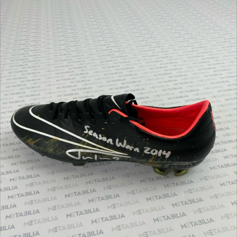 #9 Tucker Signed & Inscribed Game-Worn Single Left Cleat